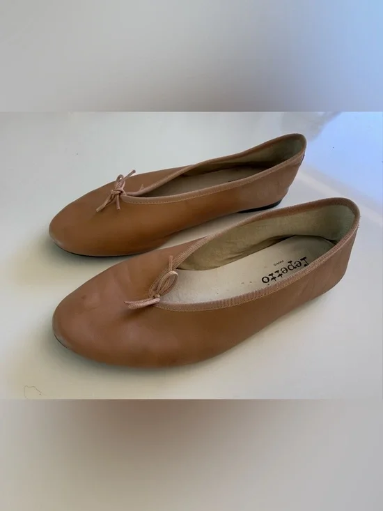 Repetto Lilouh Leather Ballet Flats Carnation Nude Pink Size 40 fits 8.5 or 9 US - Picture 5 of 12